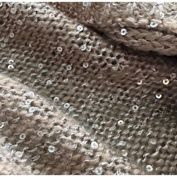Ny Collection Womens Sequin Open Front Cardigan XL Polyester & Acrylic - Picture 6 of 10